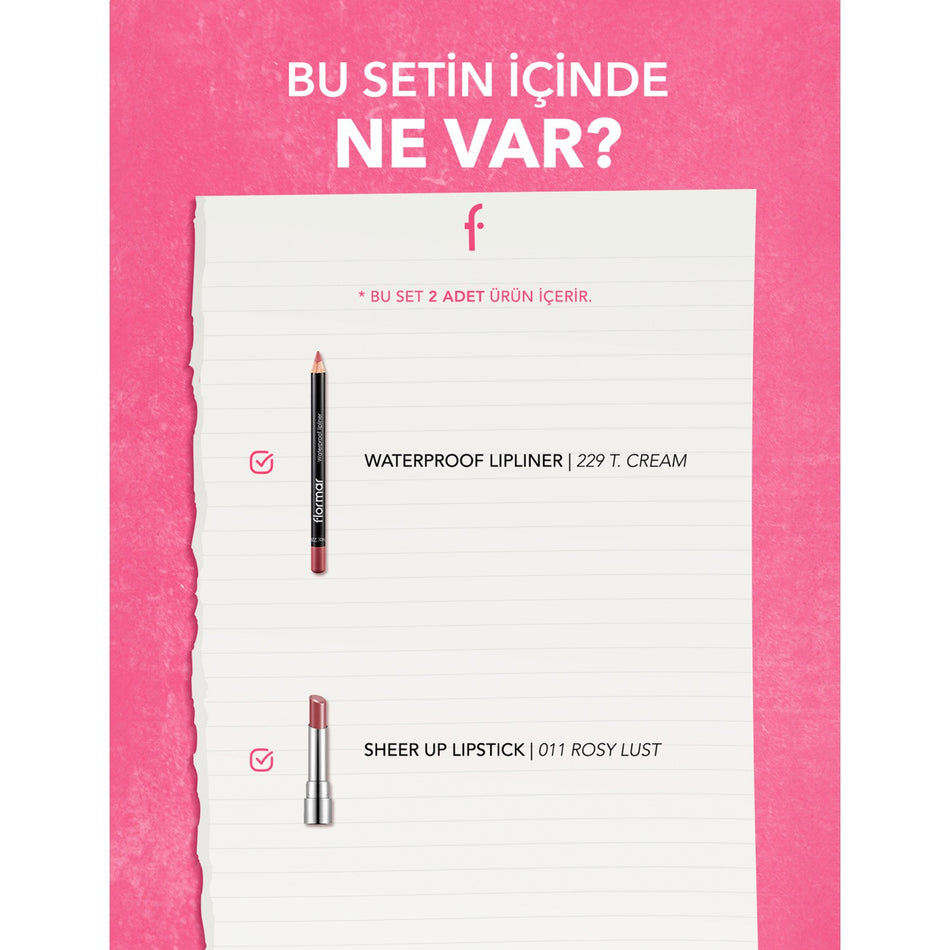 Flormar Ikonik Pembe Dudaklar Makeup Set