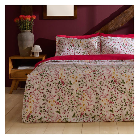 Karaca Home Berry Haven Double Duvet Cover Set Red - MALLTURK