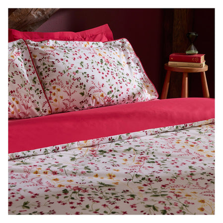 Karaca Home Berry Haven Double Duvet Cover Set Red - MALLTURK
