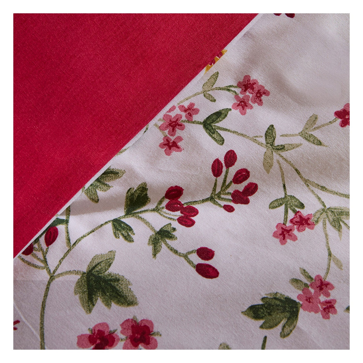 Karaca Home Berry Haven Double Duvet Cover Set Red - MALLTURK