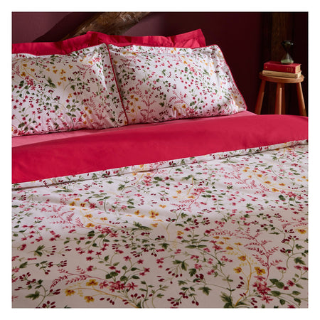 Karaca Home Berry Haven Double Duvet Cover Set Red - MALLTURK