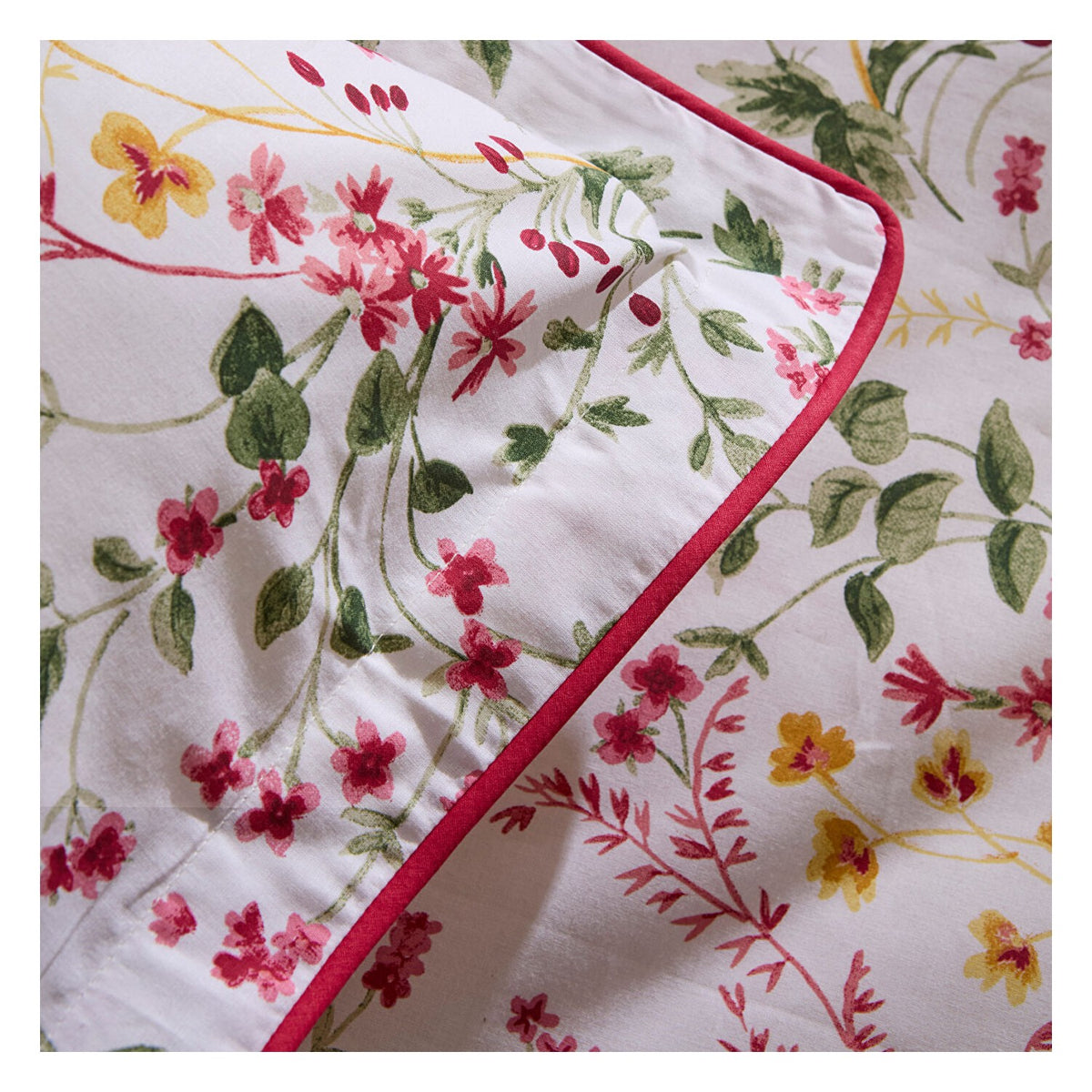 Karaca Home Berry Haven Double Duvet Cover Set Red - MALLTURK