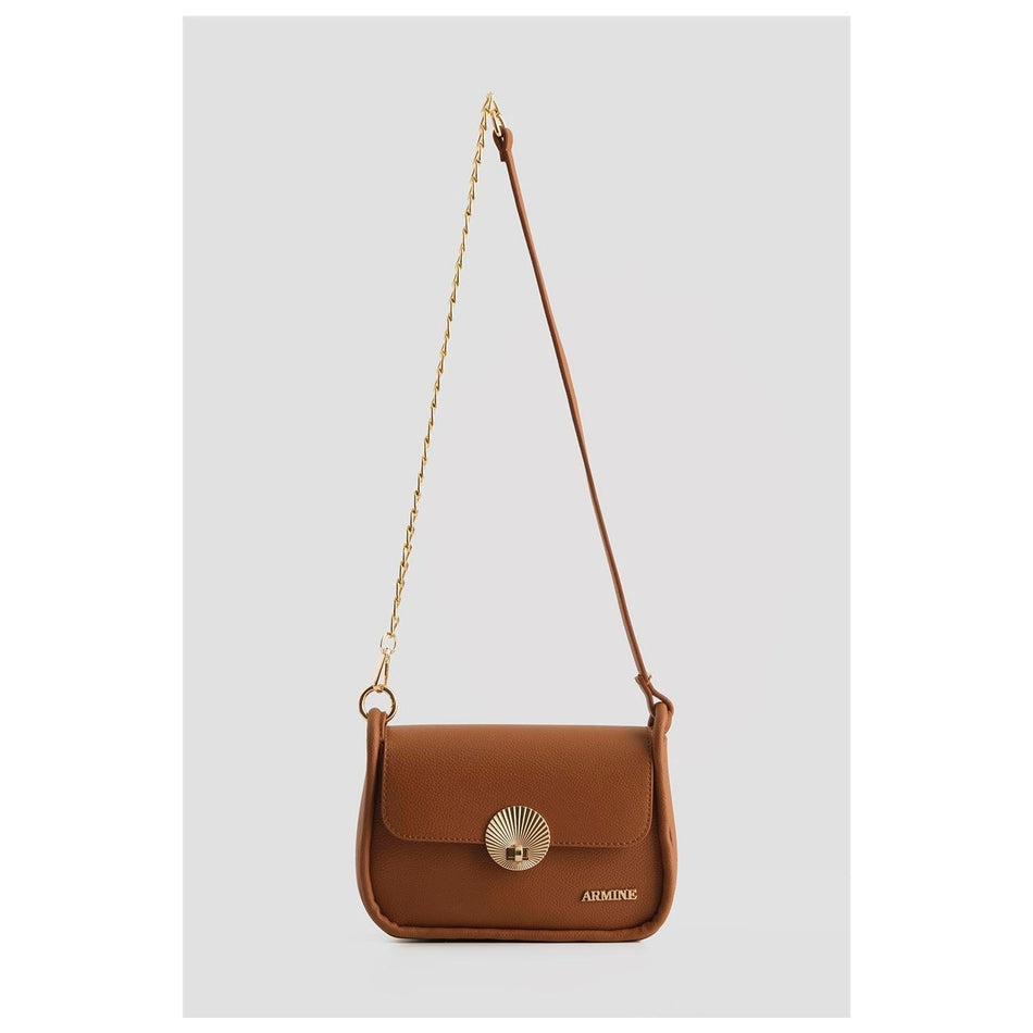 Armine Pia Leather Bag 25YD7397 Tan