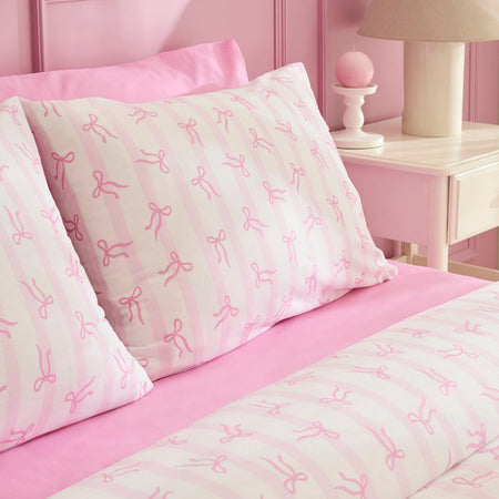 Karaca Home Ribelle %100 Cotton Single Duvet Cover Set Pink - MALLTURK