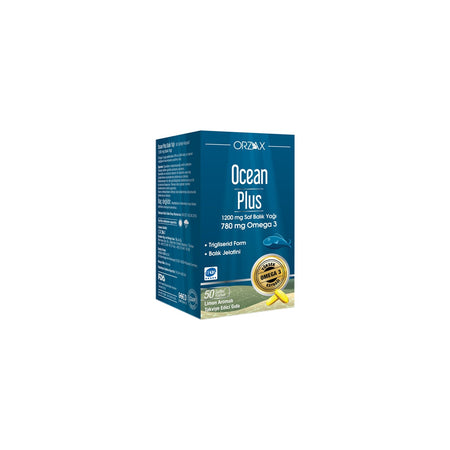 Orzax Ocean Plus 1200 mg Fish Oil 50 Capsule - MALLTURK