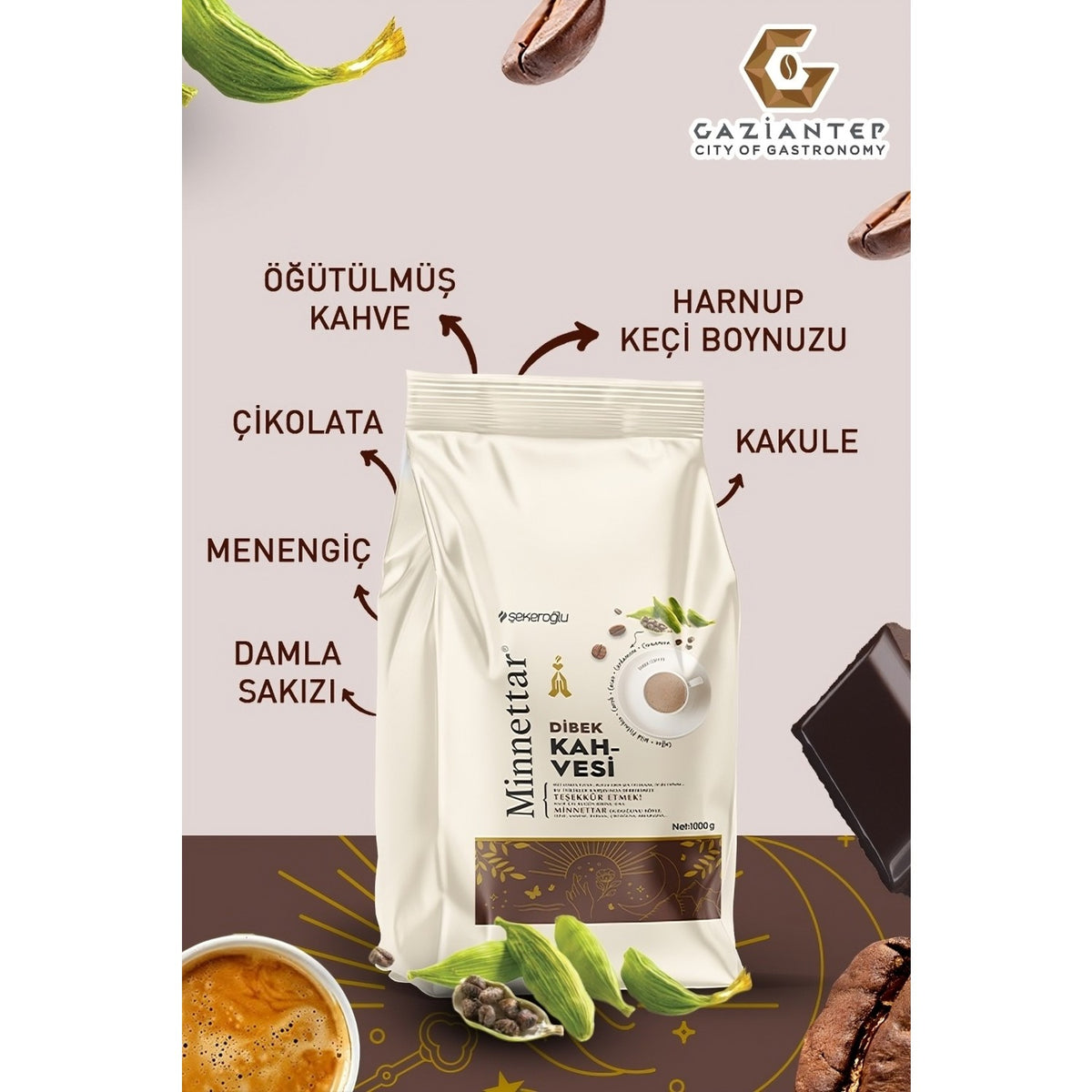 sekeroglu Minnettar Dibek Coffee 1000 Gr - MALLTURK