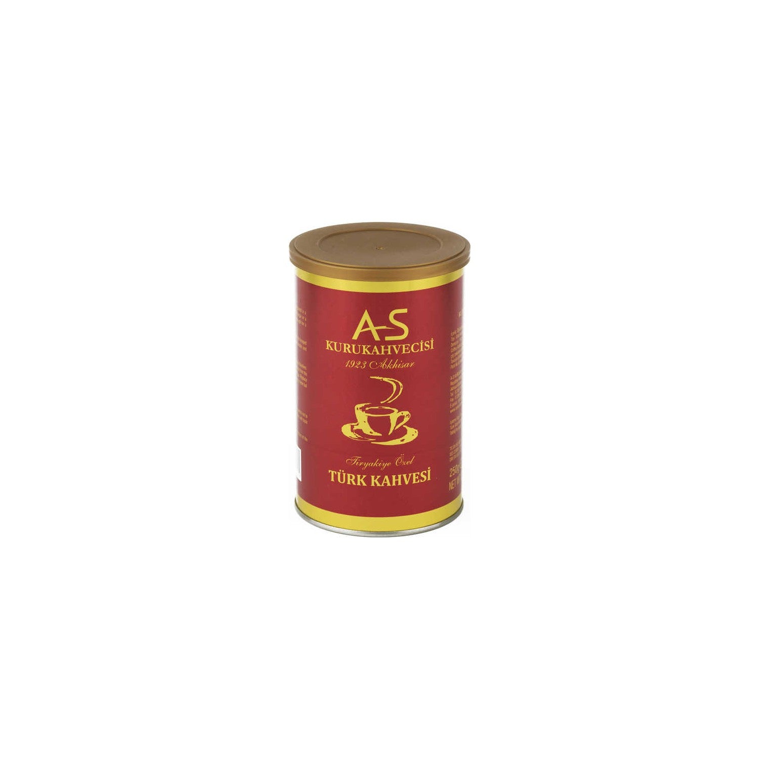 As Kurukahvecisi Turkish Coffee 250 gr. Tin - MALLTURK