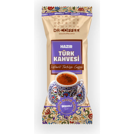 Dr.CoffeeDr Coffe Dr.Coffee instant Turkish Coffee with Sugar 11g 24 Pack - MALLTURK