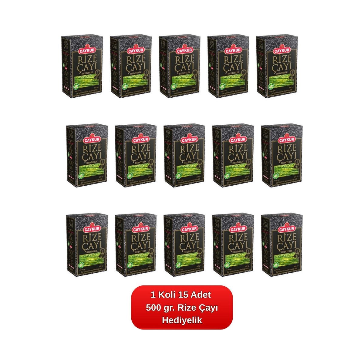 Caykur Rize tea Hediyelik 500 g. 15-pack case - MALLTURK
