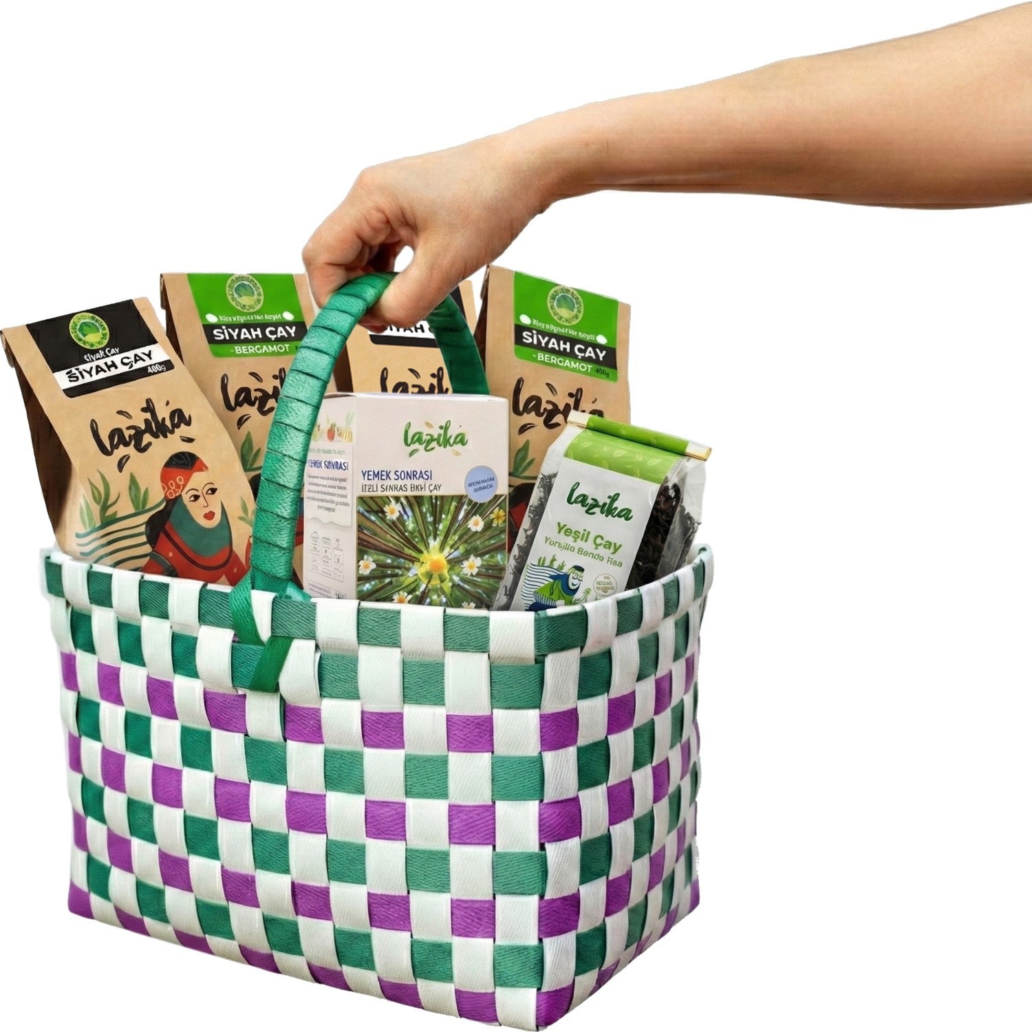 Lazika Sulale Boyu tea Seti - 2 x black tea, 2 x bergamot flavored black tea, green tea, Yemek Sonrasi - MALLTURK
