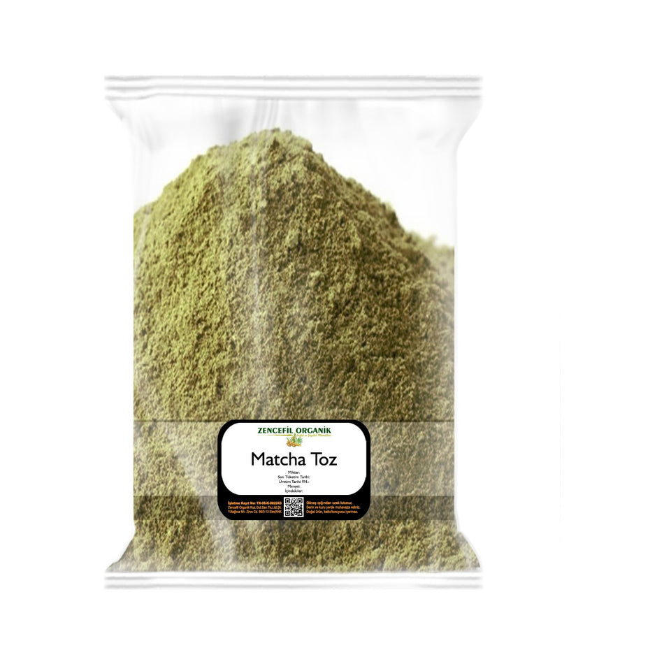 ginger Organik Matcha Tozu Dokme Acik product Japon tea Yesil Toz 500 g - MALLTURK