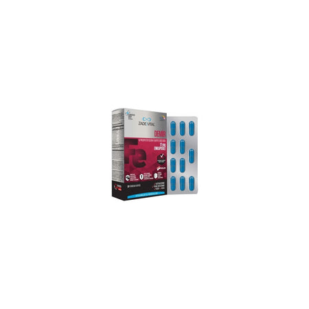 Zade Vital 30 Capsule Iron (Iron) Supplement 17 mg Encapsulated Prebiotic with Energy Support - MALLTURK