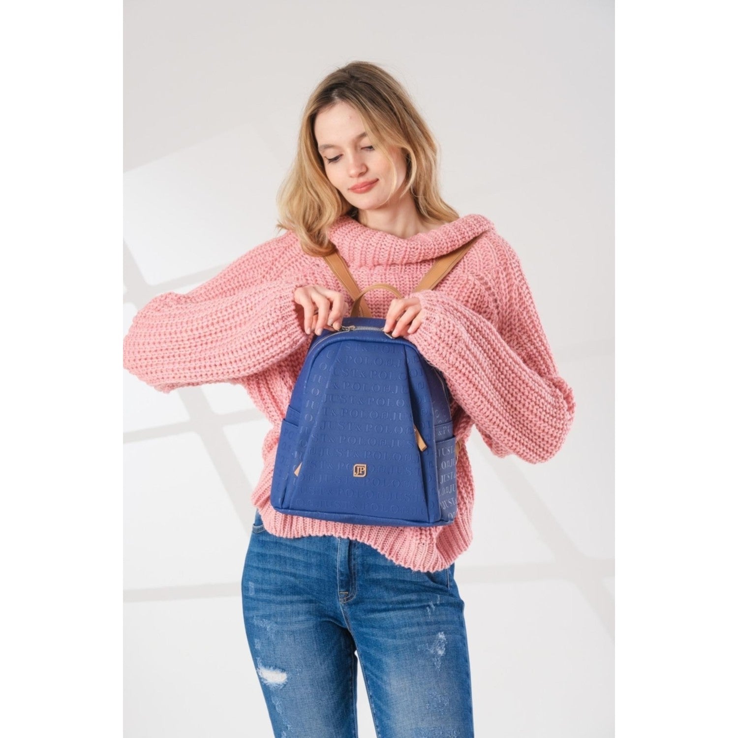 Just Polo Women's Backpack Tan - MALLTURK