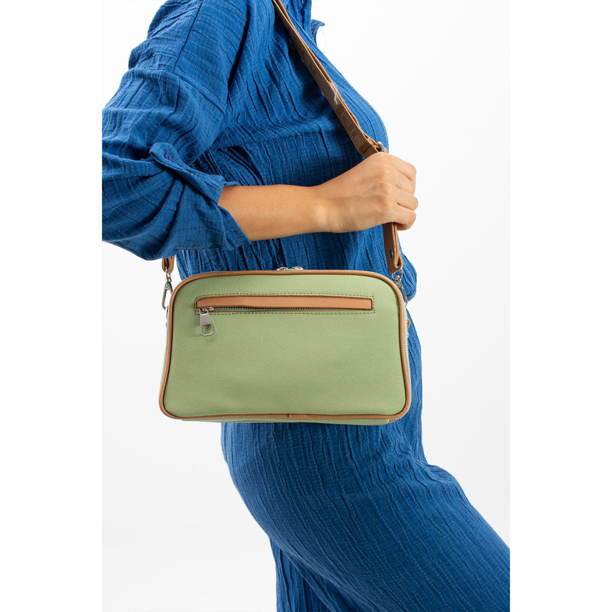 Just Polo Women's Shoulder & Messenger Bag Dimensions: Height: 16 cm Width: 26 cm Pistachio Green - MALLTURK