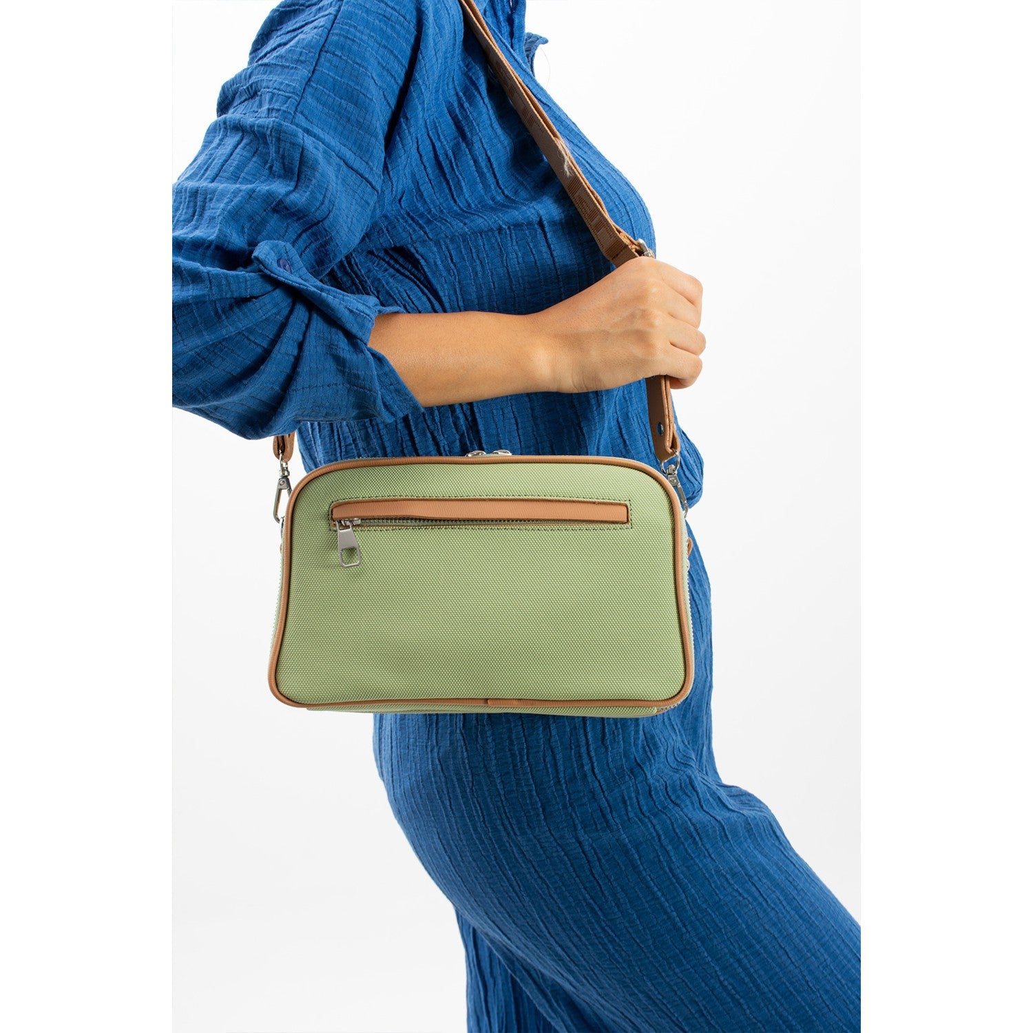 Just Polo Women's Shoulder & Messenger Bag Dimensions: Height: 16 cm Width: 26 cm Pistachio Green - MALLTURK
