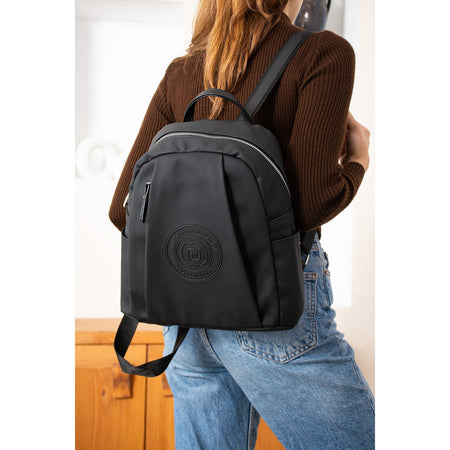 Just Polo Women's Backpack, New Season. Dimensions: Height 31 cm, Width 29 cm. Black - MALLTURK