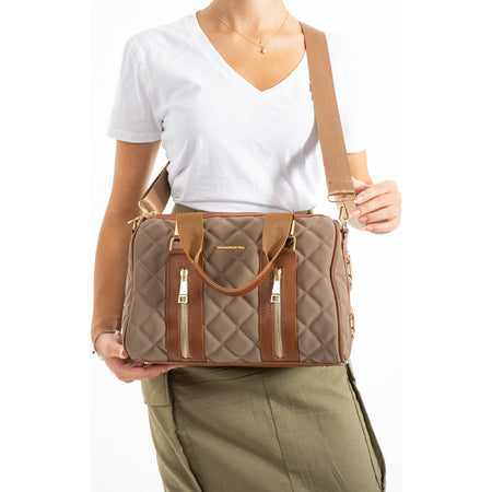 Just Polo Women's Hand and Shoulder Bag New Season 4107 Sand - Tan - MALLTURK