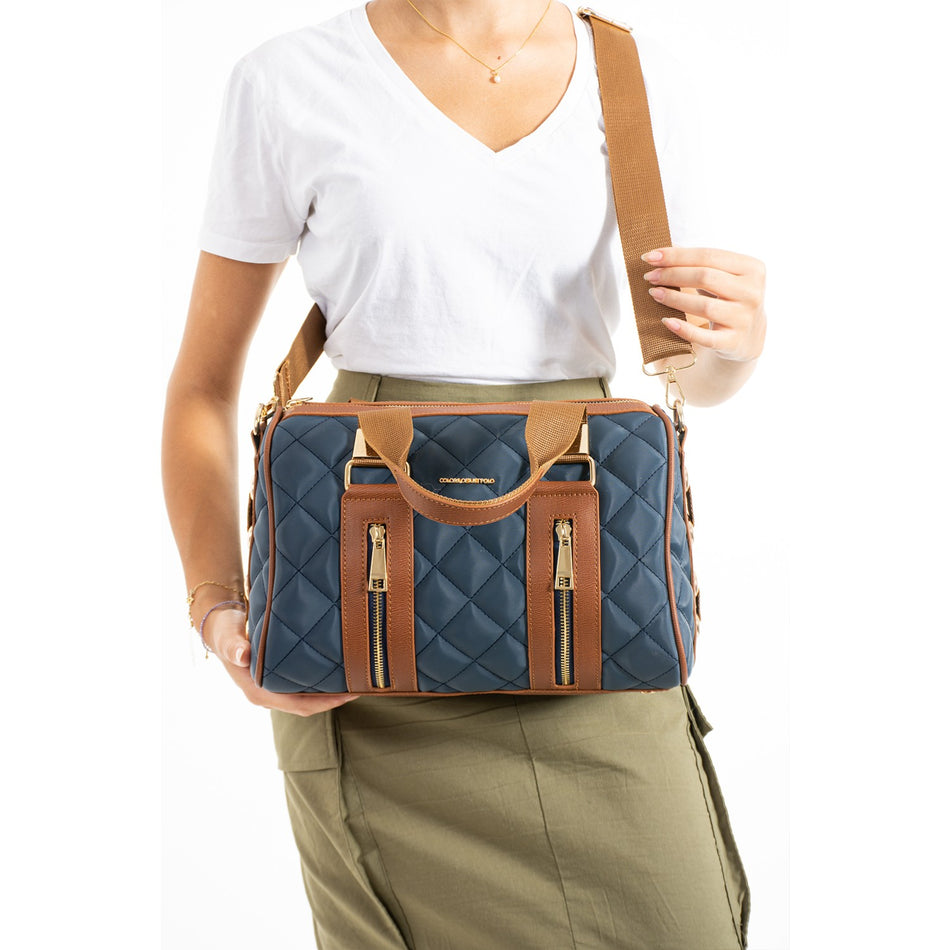 Just Polo Women's Hand and Shoulder Bag New Season 4107 Navy Blue Women's Bag - MALLTURK