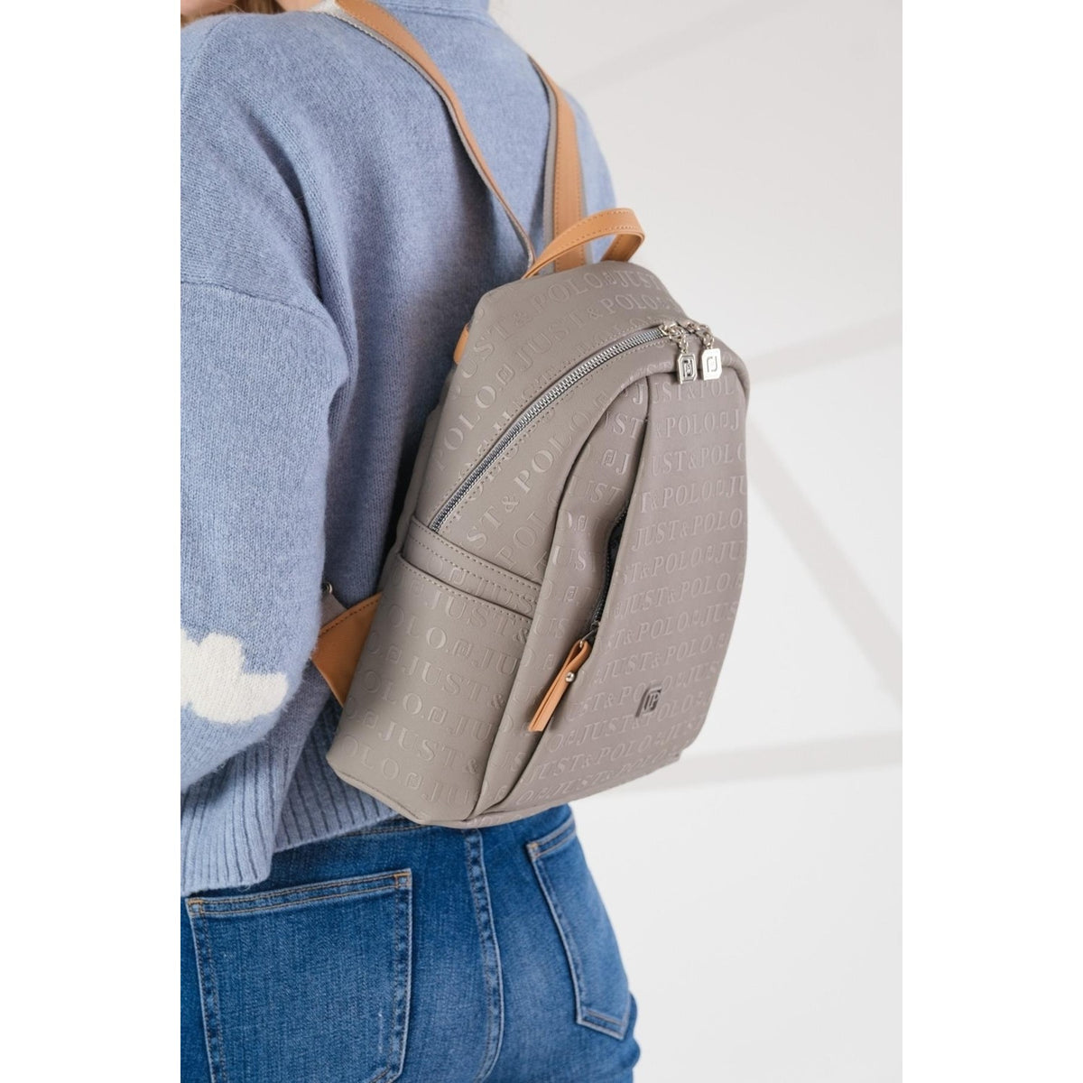 Just Polo Women's Backpack Gray - MALLTURK