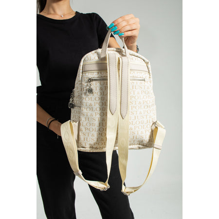 Just Polo Women's Backpack Cream - MALLTURK