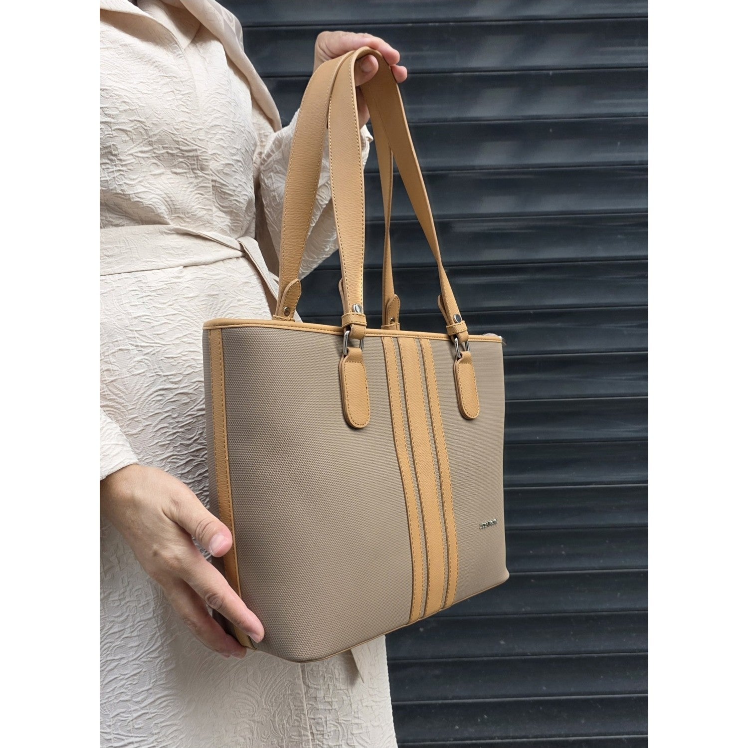 Just Polo JP Just Polo Women's Shoulder Bag Beige - Tan - MALLTURK