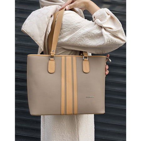 Just Polo JP Just Polo Women's Shoulder Bag Beige - Tan - MALLTURK