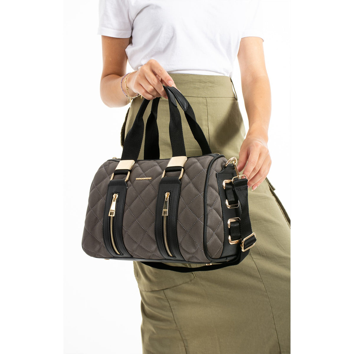 Just Polo Women's Hand and Shoulder Bag New Season 4107 Smoke Grey - MALLTURK