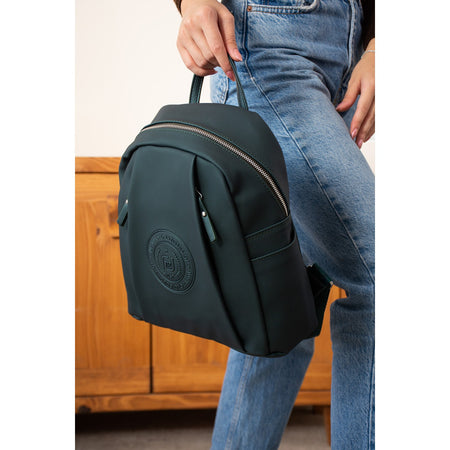 Just Polo Women's Backpack, New Season. Dimensions: Height 31 cm, Width 29 cm. Green - MALLTURK