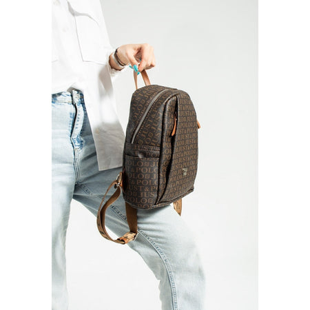 Just Polo Women's Backpack Brown - Tan - MALLTURK