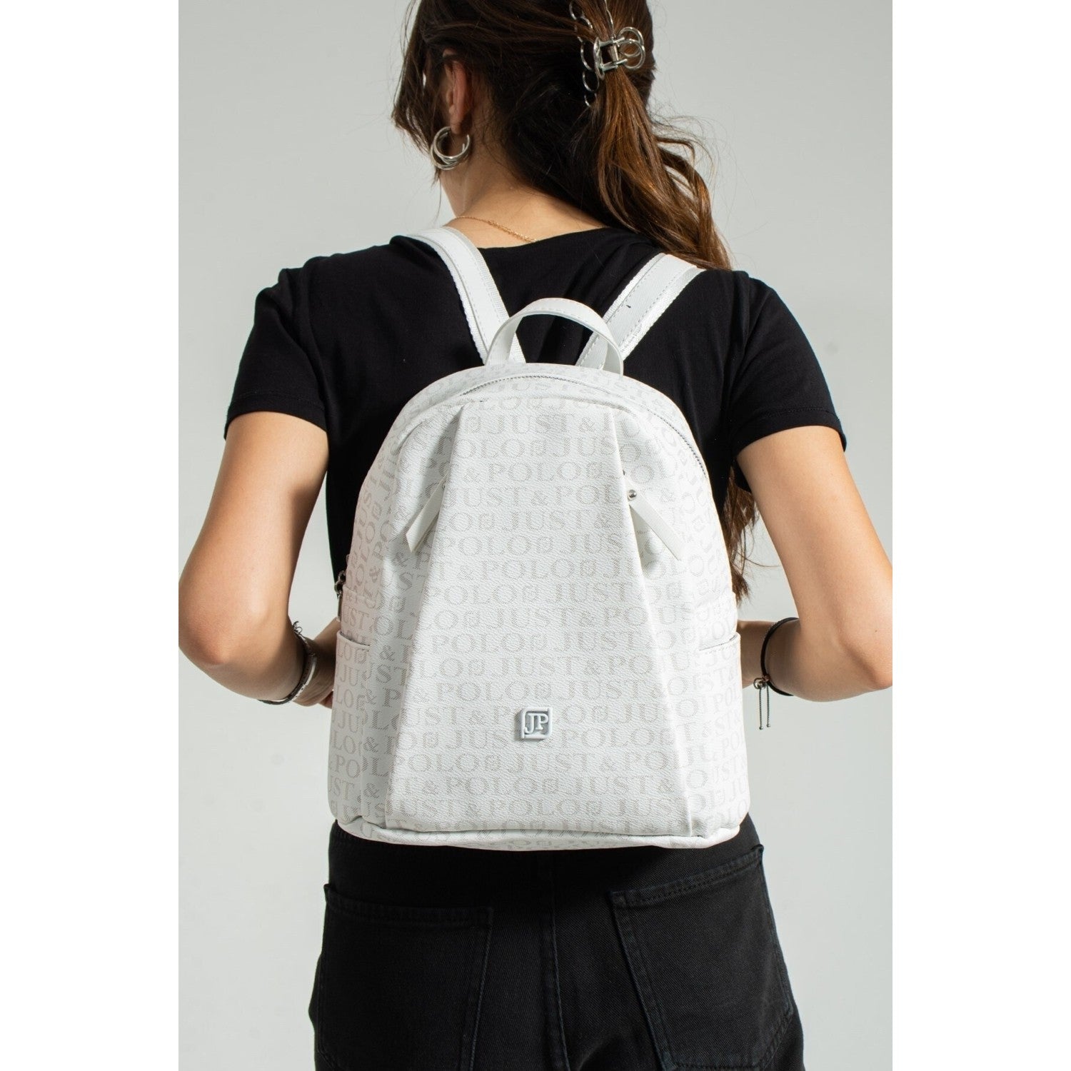 Just Polo Women's Backpack White - MALLTURK