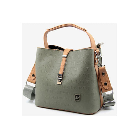 Just Polo Women's Hand and Shoulder Bag 2055A Faux Leather Cream Color Stylish Design and Easy to Use - MALLTURK