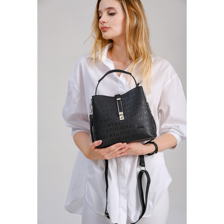 Just Polo Women's Hand and Shoulder Bag 2055A Stylish and Durable Design with Faux Leather Material. - MALLTURK