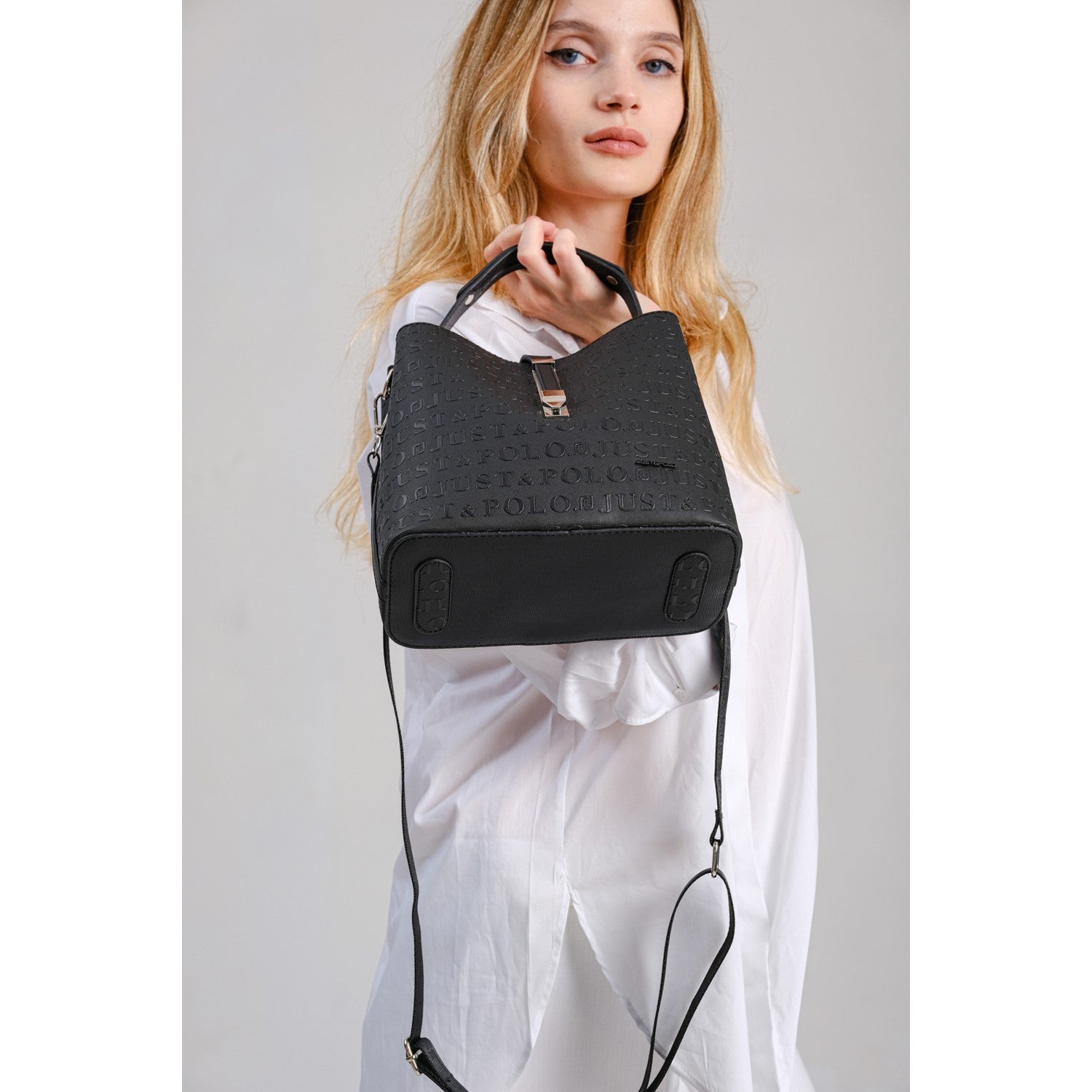 Just Polo Women's Hand and Shoulder Bag 2055A Stylish and Durable Design with Faux Leather Material. - MALLTURK