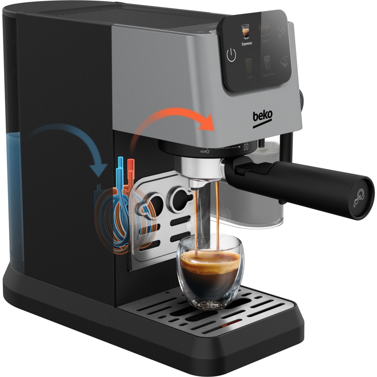 Beko CEP 6464 X CaffeExperto Semi-Automatic Capsule Espresso Machine - MALLTURK