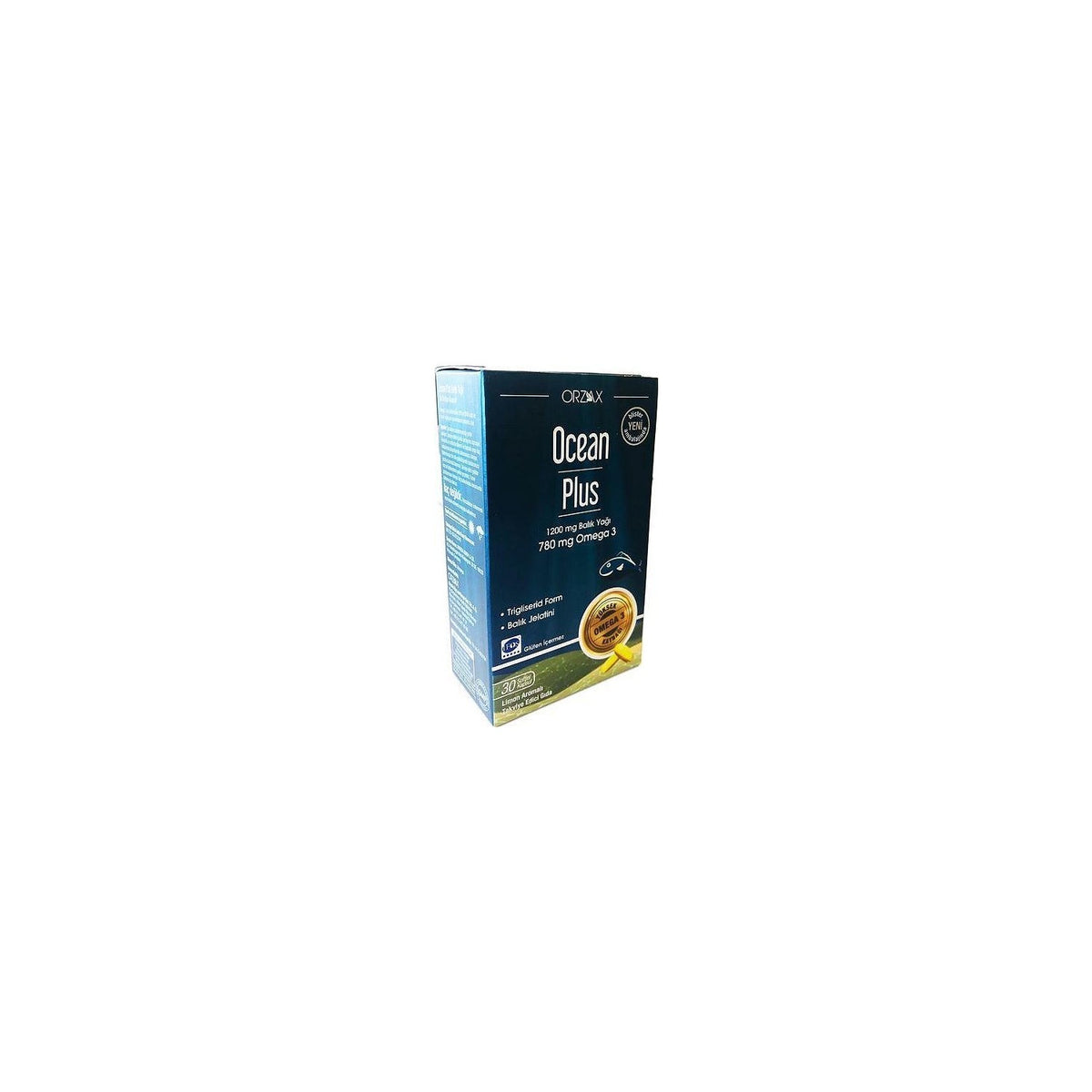 Orzax Ocean Plus 1200 mg Fish Oil 50 Capsule - MALLTURK