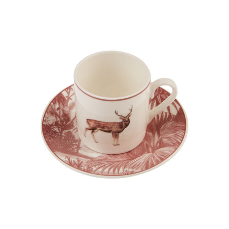 Karaca Jungle Turkish Coffee Cup Set for 6, 80 ml - MALLTURK