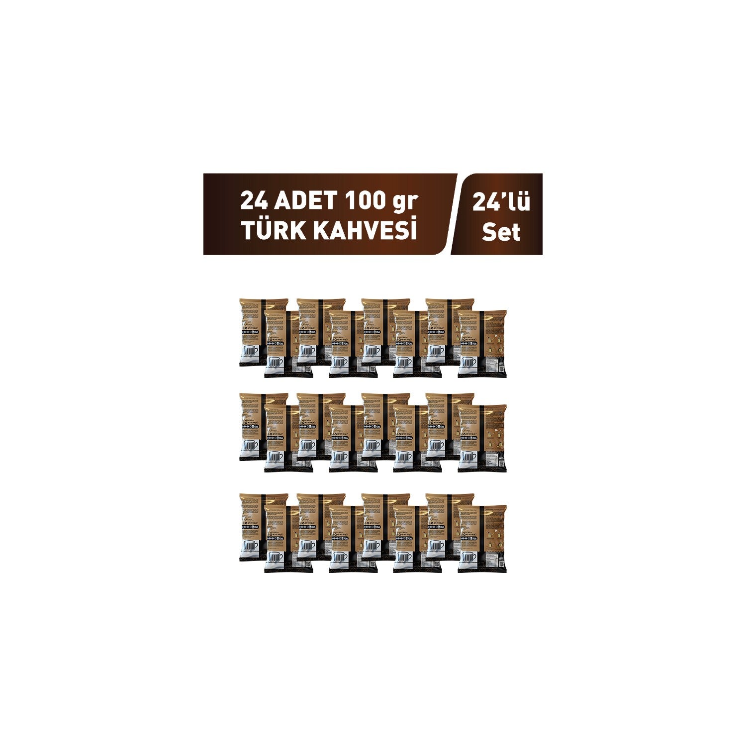 Nish Coffee Turkish Coffee 24 x 100 gr - MALLTURK