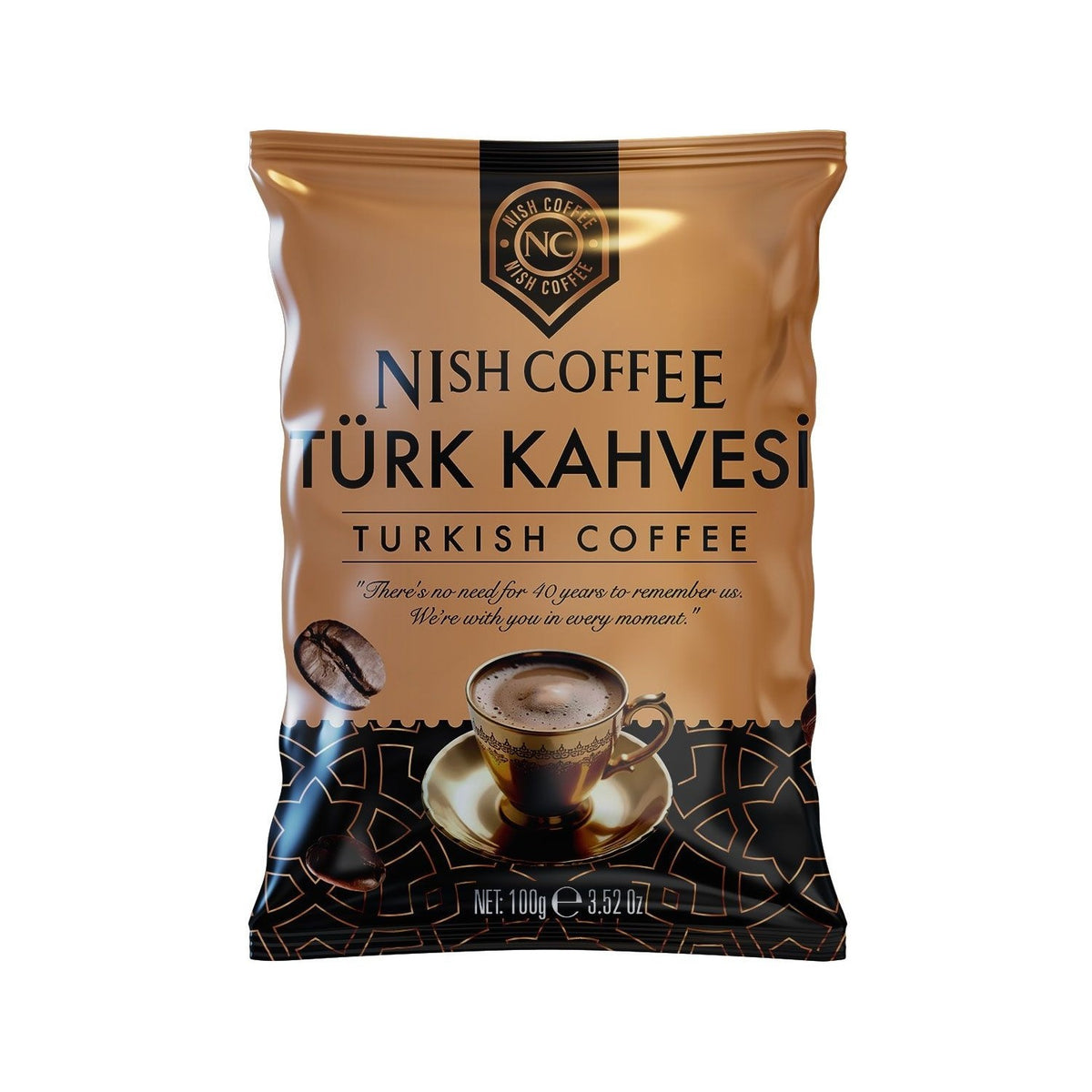 Nish Coffee Turkish Coffee 24 x 100 gr - MALLTURK