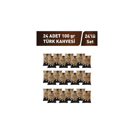 Nish Coffee Turkish Coffee 24 x 100 gr - MALLTURK
