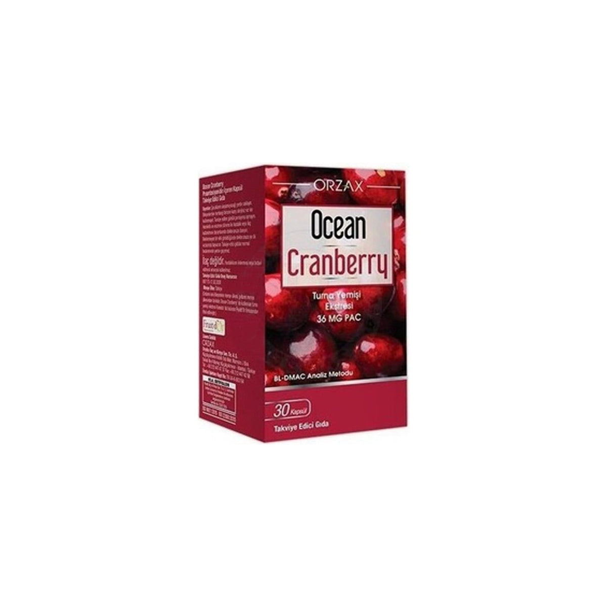 Orzax Ocean Cranberry 30 Capsule - MALLTURK