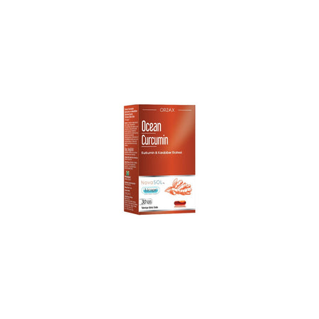 Orzax Ocean Curcumin 30 Capsule Kurkumin and Karabiber Ekstresi with Dietary Supplement - MALLTURK