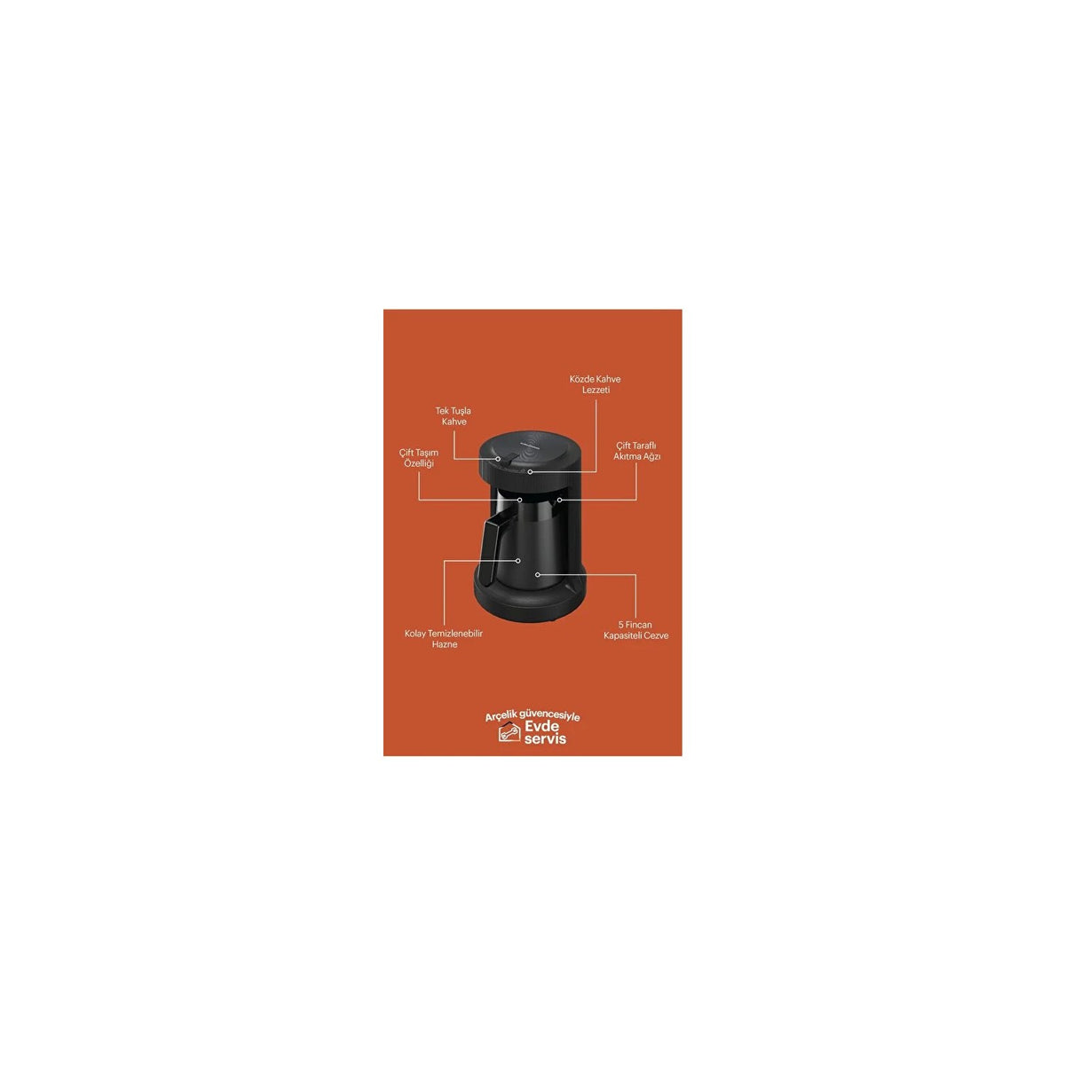 Grundig TKM 1551 S Turkish Coffee Maker with Ember Brewing - MALLTURK