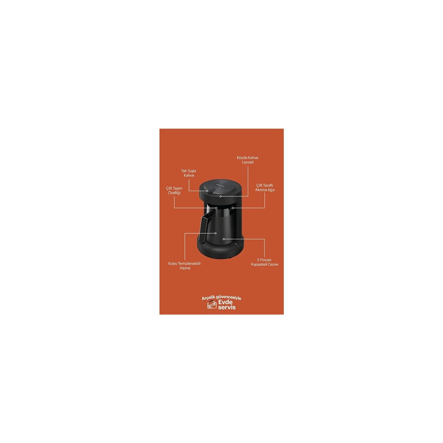 Grundig TKM 1551 S Turkish Coffee Maker with Ember Brewing - MALLTURK