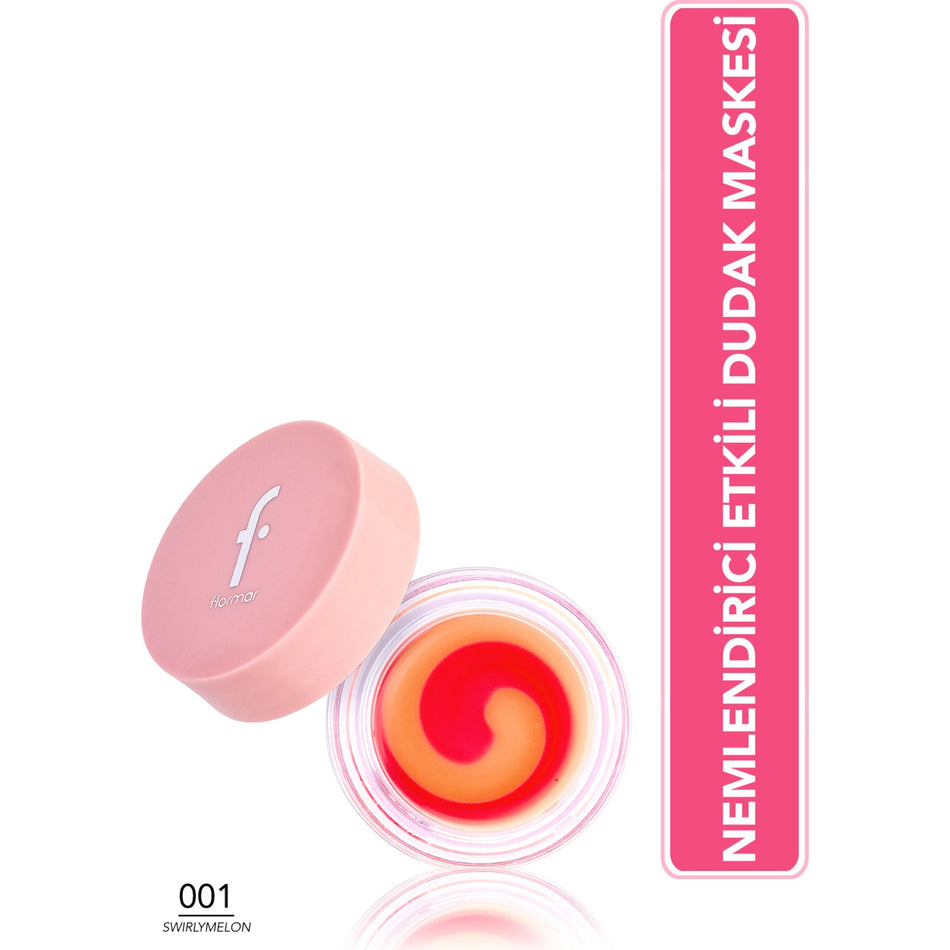 Flormar K-Spirit Ultra Moisturizing & Nourishing Repairing Lip Mask - 001 Swirly Melon - 8682536107594 - MALLTURK