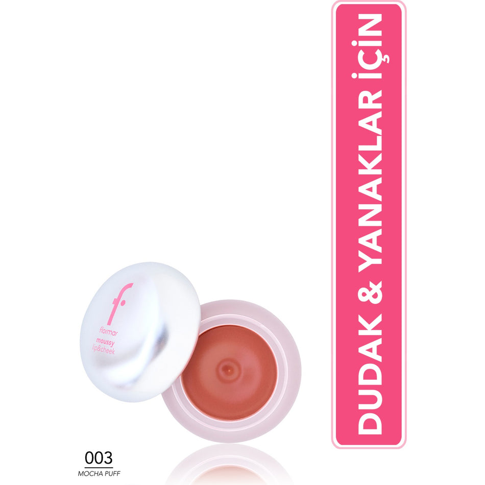 Flormar K-Spirit Soft Textured Natural Finish Lip and Cheek Tint - 003 Mocha Puff - 8682536111294 - MALLTURK