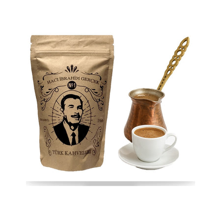 Hi Coffee Haci ibrahim Authentic Turkish Coffee 200g – Medium Roast Fresh - MALLTURK