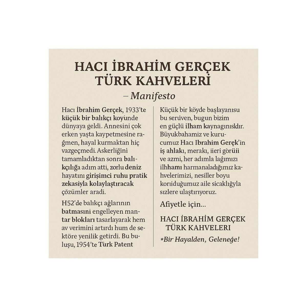 Hi Coffee Haci ibrahim Authentic Turkish Coffee 200g – Medium Roast Fresh - MALLTURK