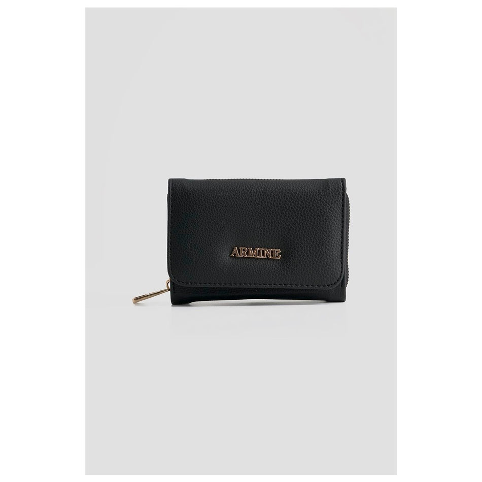 Armine Pia Leather Wallet 25YD7011 Black