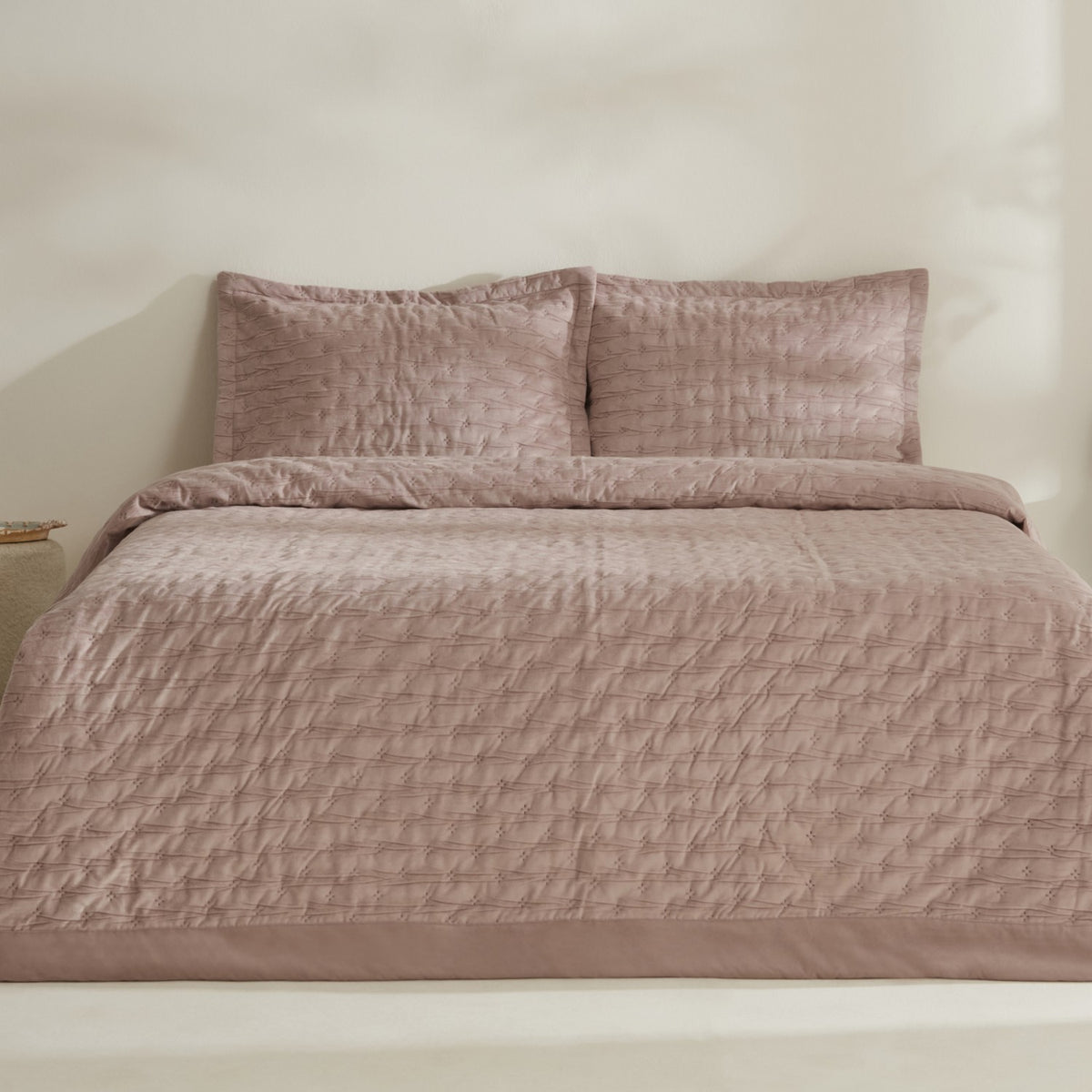 Karaca Home Gilda Double Bedspread Set Powder Pink - MALLTURK