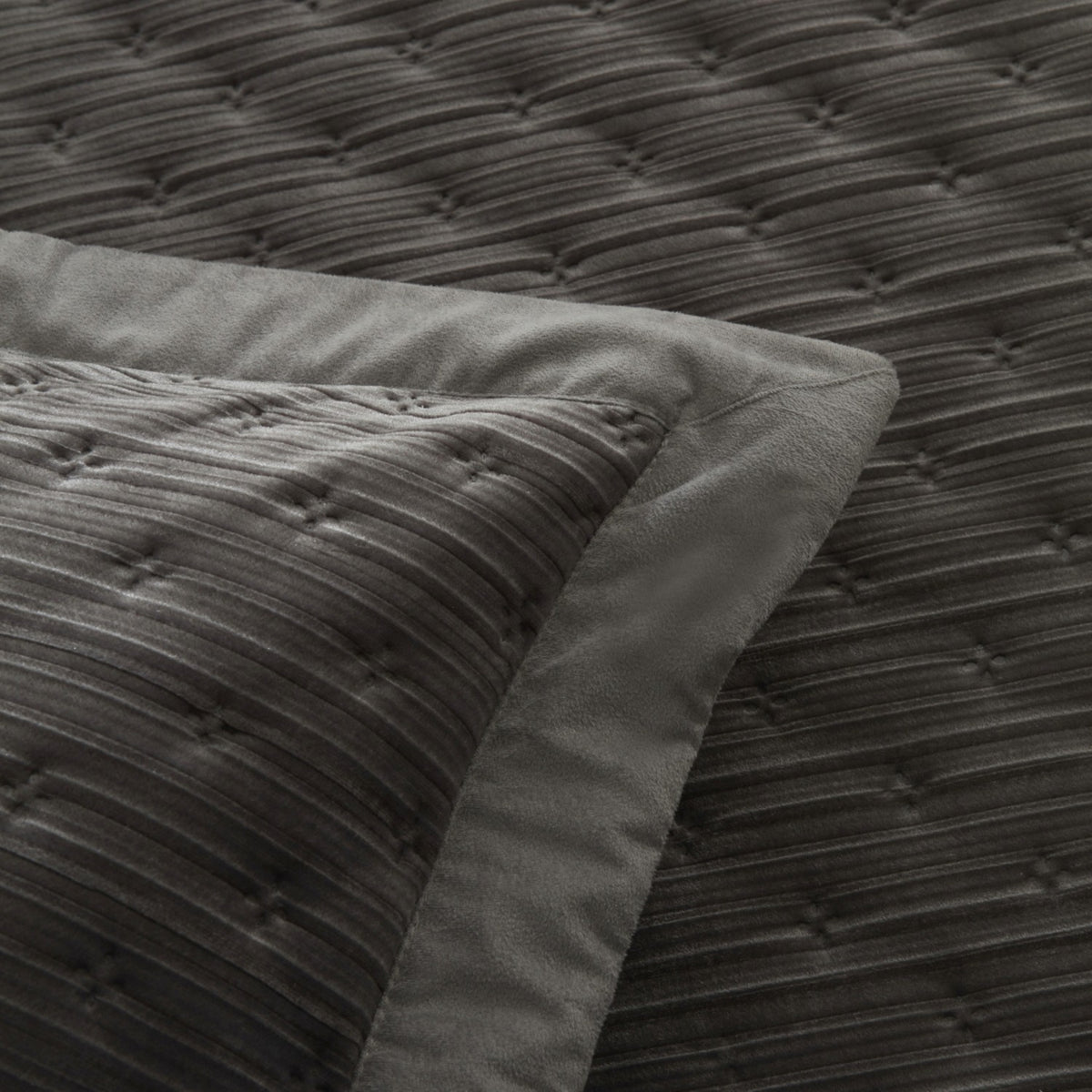 Karaca Home Taylor Double Bedspread Set Anthracite - MALLTURK